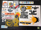 Solar Eclipse Scrapbook Kit!  Die-Cut Set!!