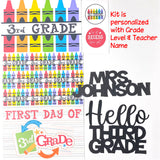 SCHOOL Scrapbook kit!  PERSONALIZED with GRADE & TEACHER NAME!