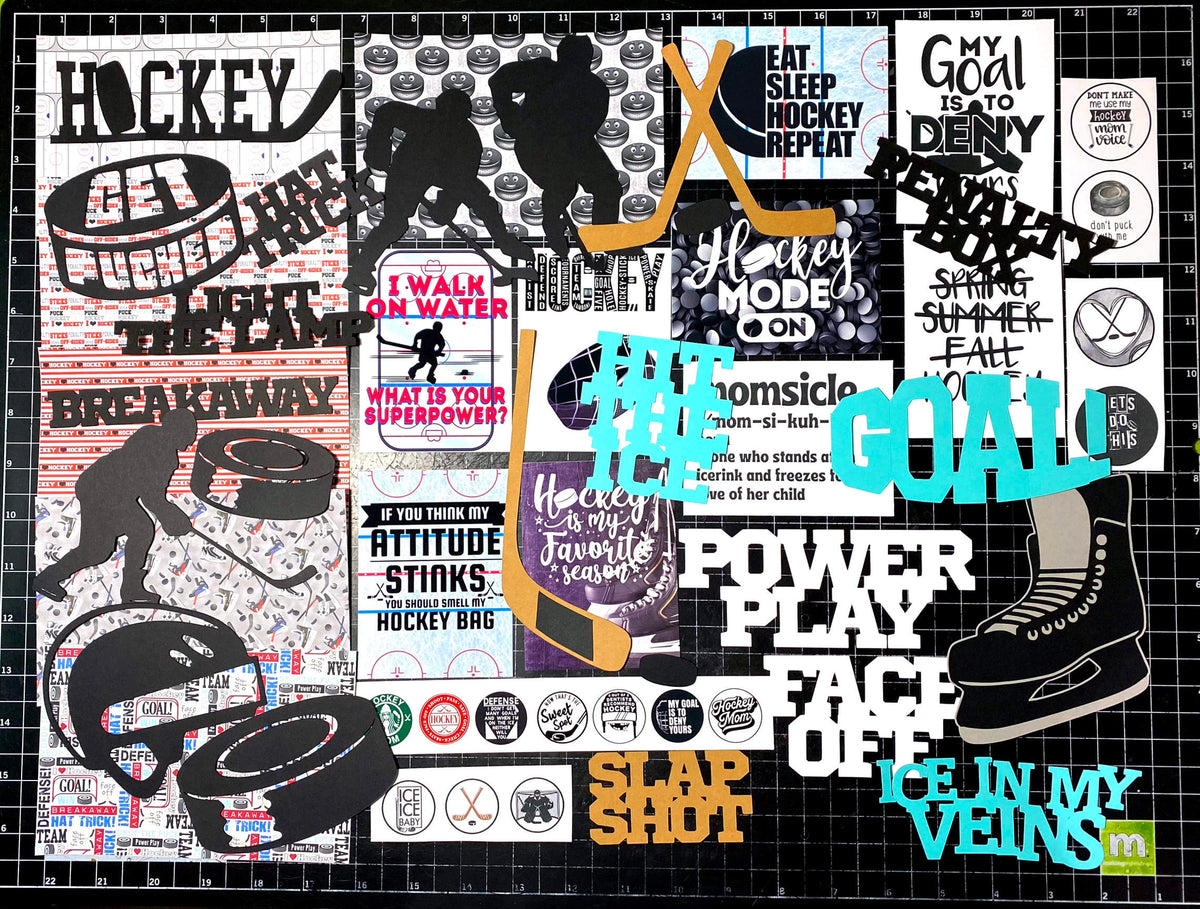 HOCKEY Scrapbook kit. Ice Hockey – Geekly Yours Design